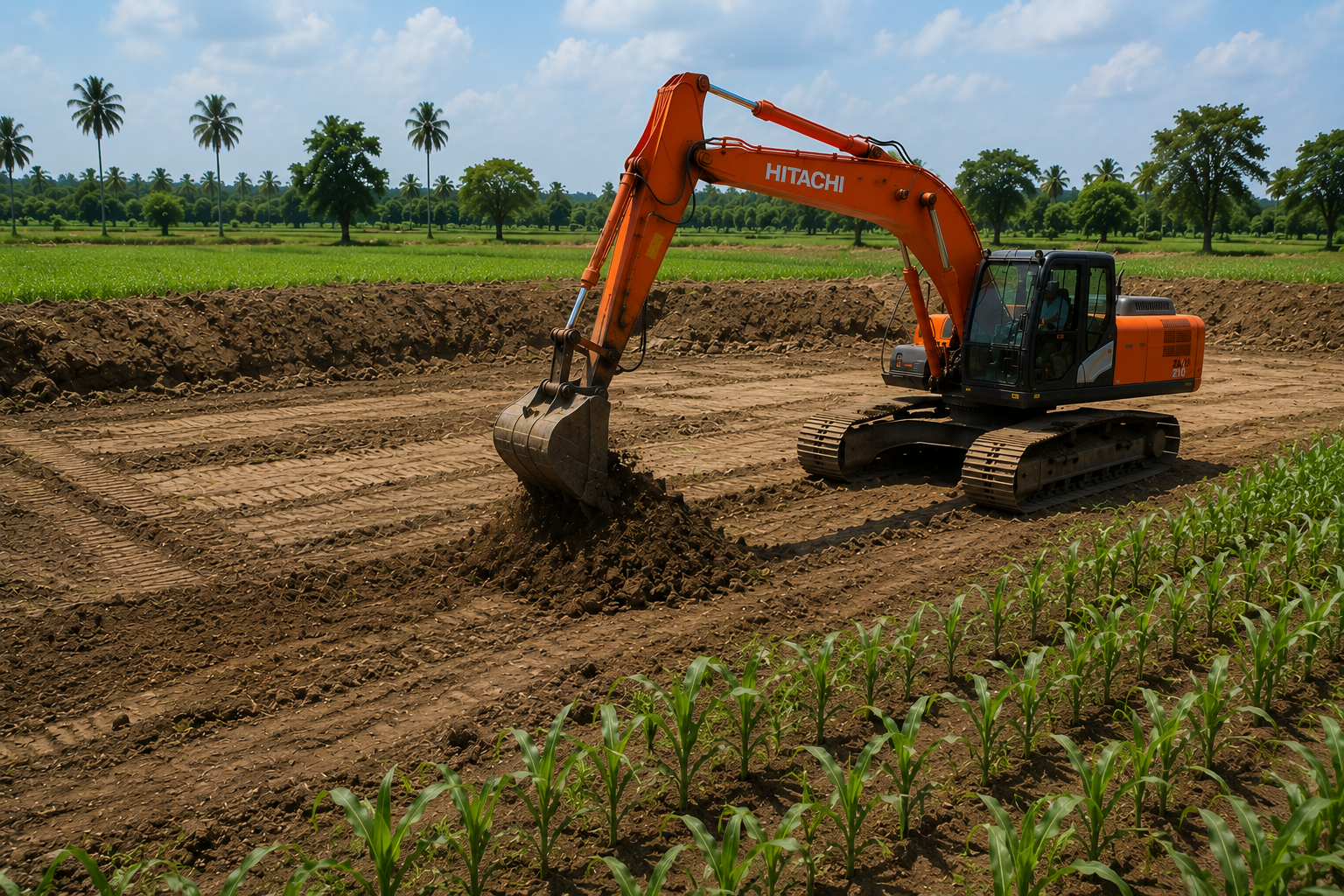 Agricultural Earthwork Tamil Nadu